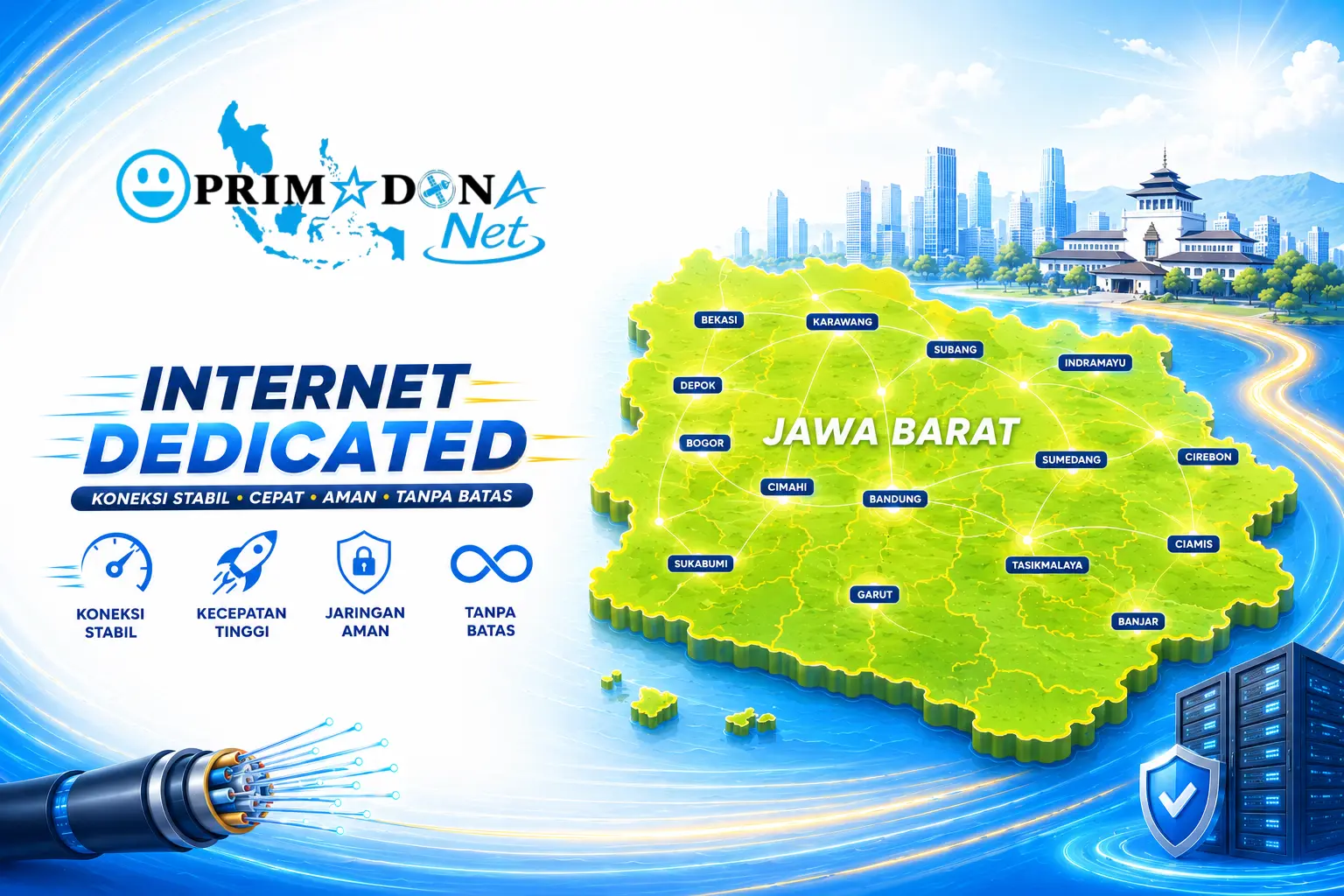 Internet Dedicated Subang - ISP Subang - Internet Dedicated Subang Jaringan PRIMADONA Net
