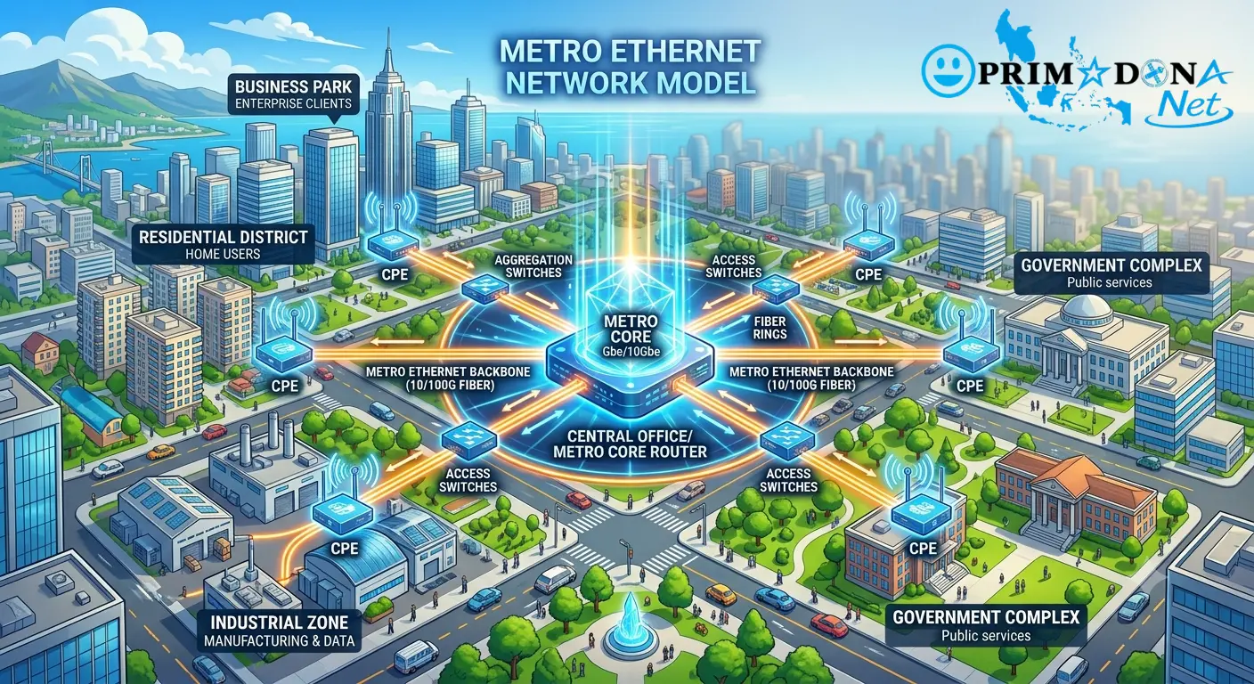 Pilihan Paket Metro Ethernet Murah - Paket Metro E Murah dari PRIMADONA Net