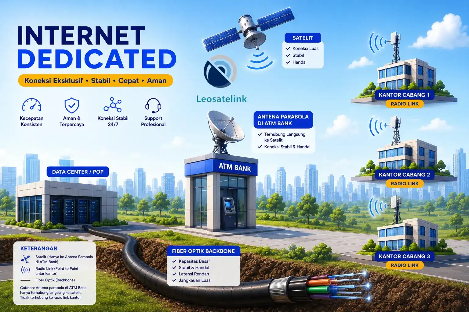 manfaat layanan internet dedicated Leosatelink