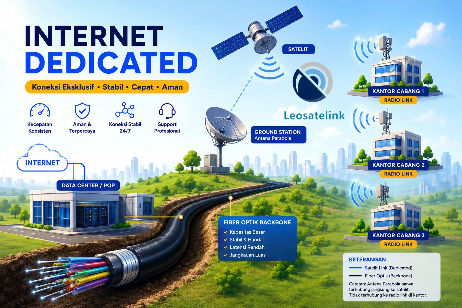 perhitungan biaya internet dedicated