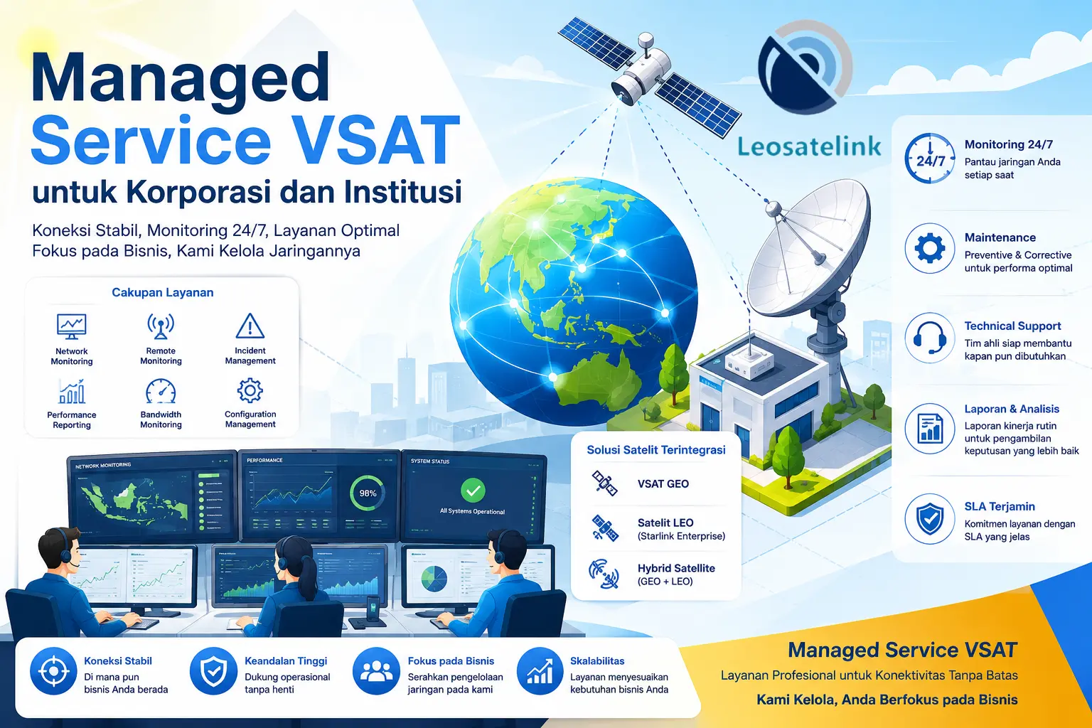 layanan managed service vsat untuk korporasi dan perbankan