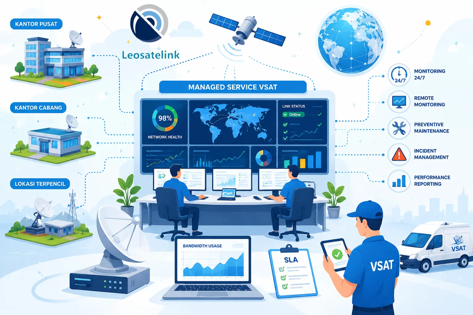 peran penting Managed Service VSAT