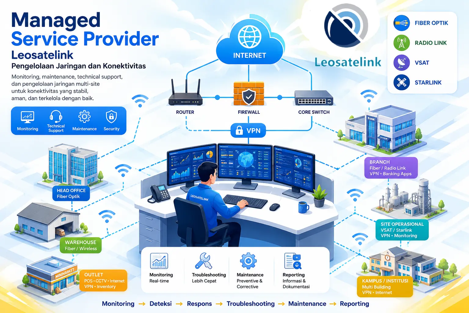 Managed Service Provider - Leosatelink