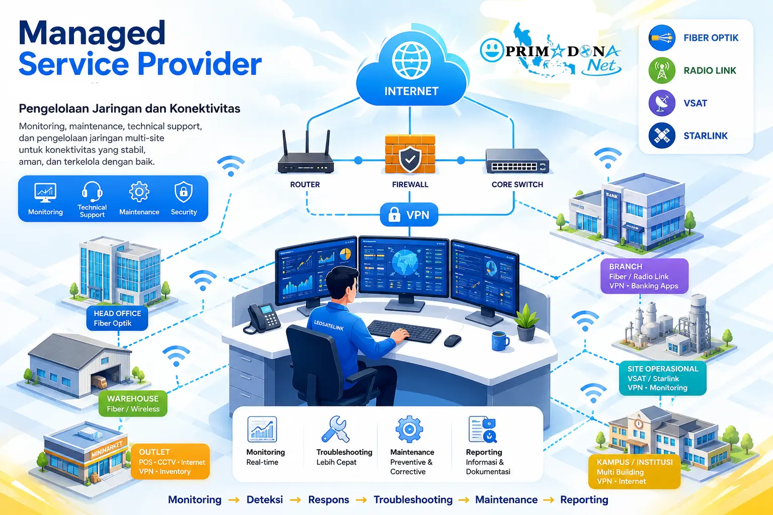 Managed Service Provider PRIMADONA Net