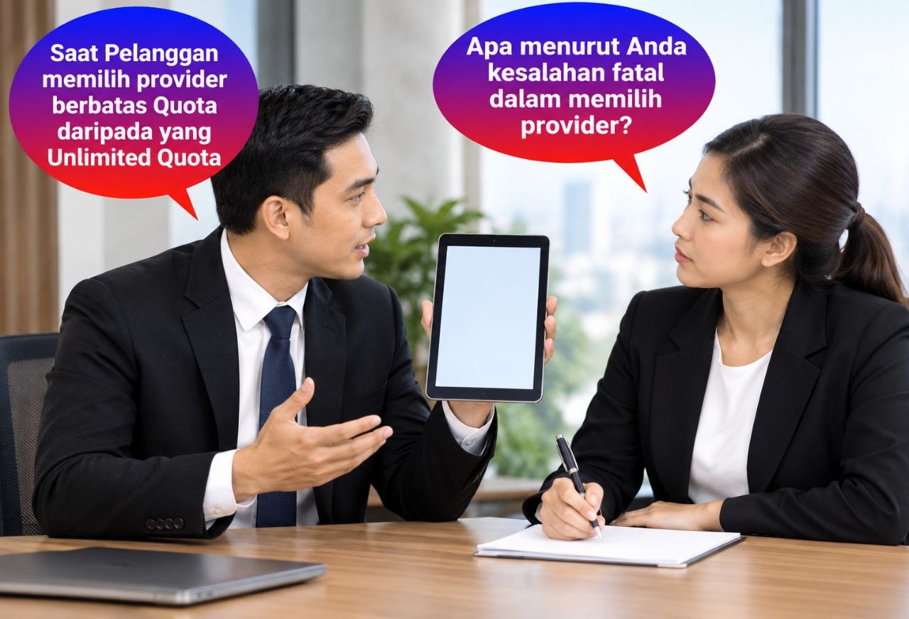 kesalahan dalam memilih provider