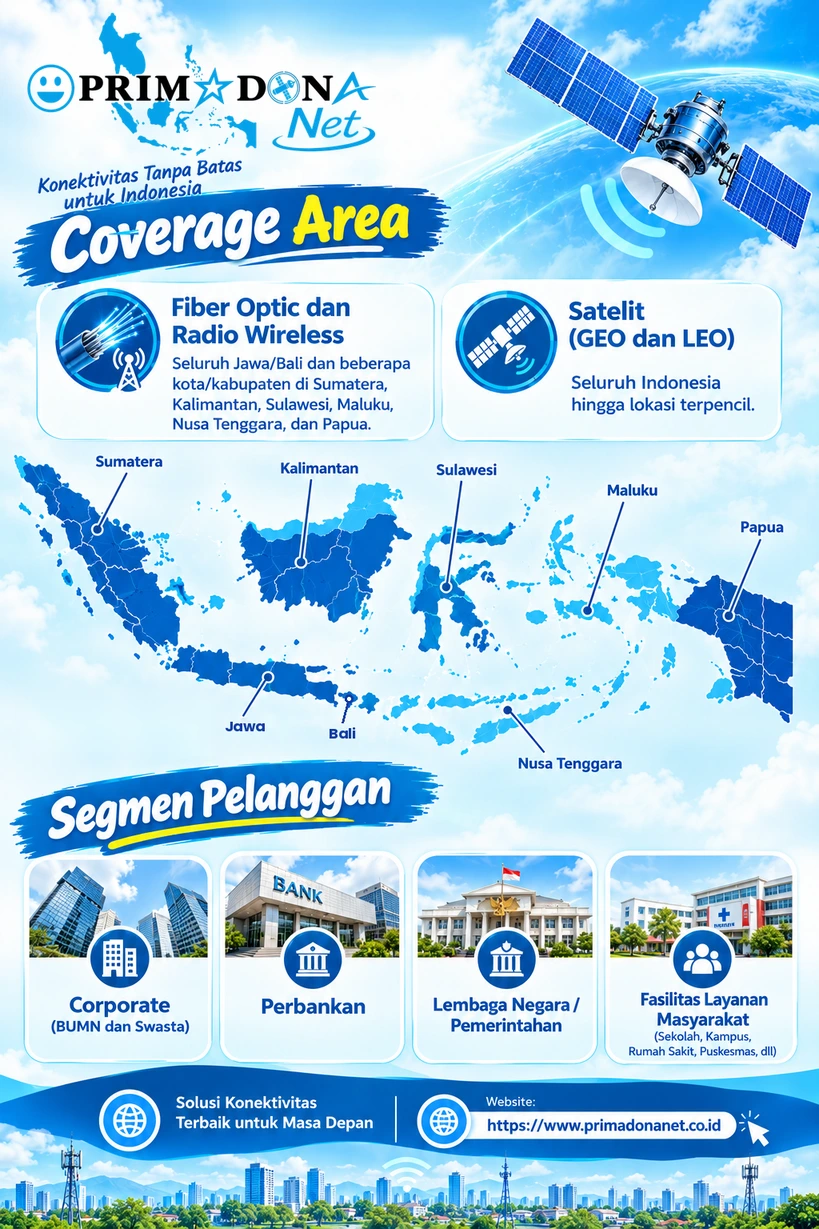 Coverage Area PRIMADONA Net