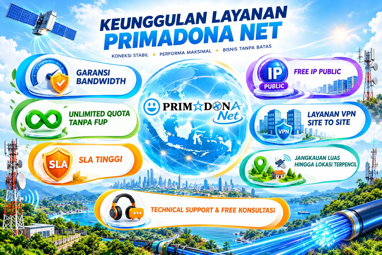 keunggulan layanan internet PRIMADONA Net