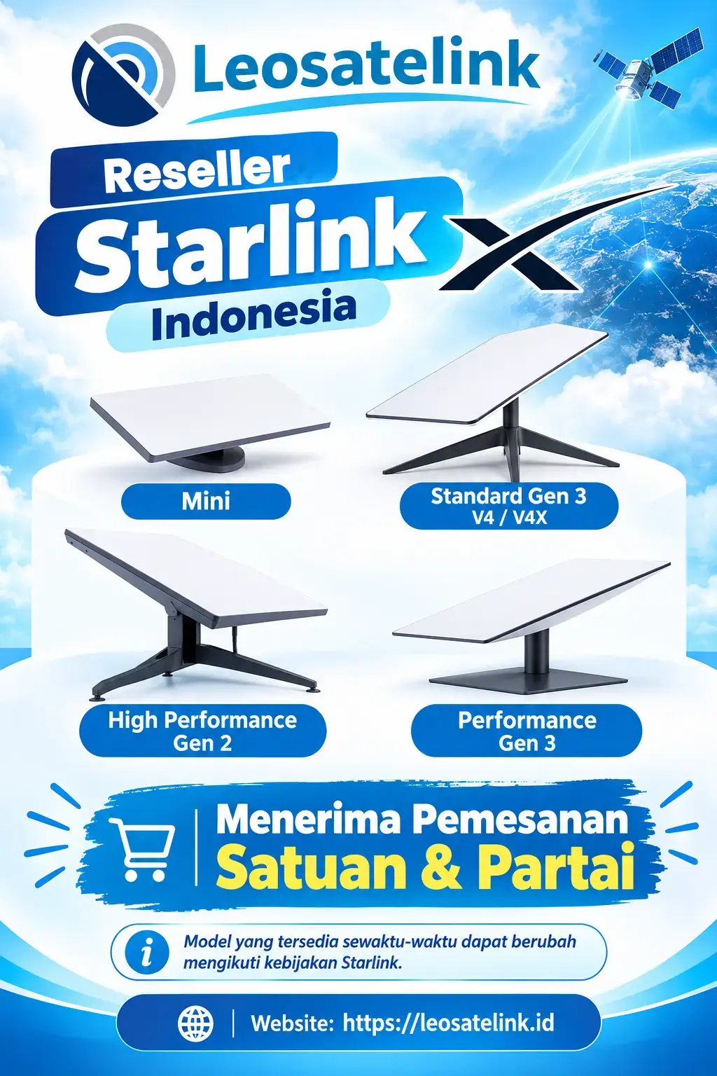 Leosatelink Reseller Starlink Indonesia