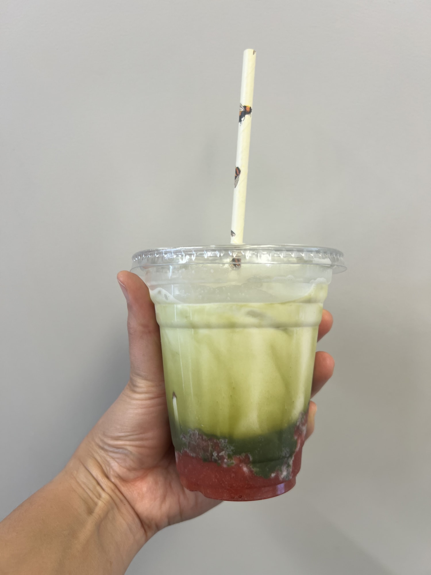 Iced Strawberry Matcha Latte