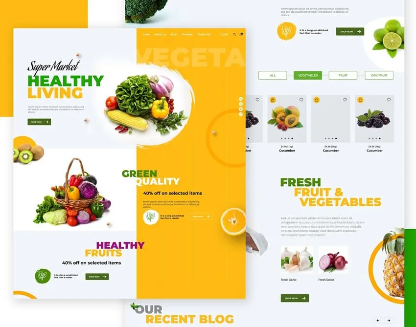 Grocery Website Development Services by Dexterous Technology