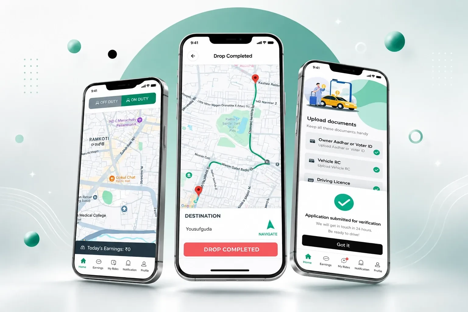 Driveome Partner App - Mobile App by Dexterous Technology