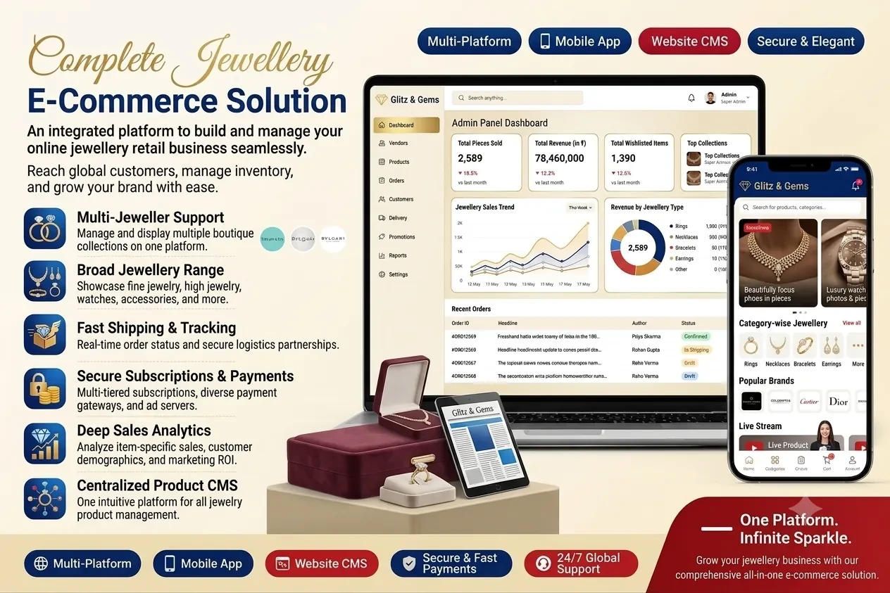 Jewellery E-Commerce Website & App