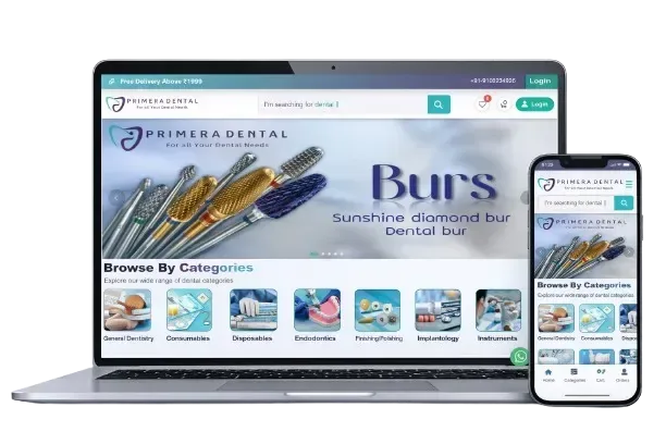 Primeradental Hub Website - Dexterous Technology Portfolio