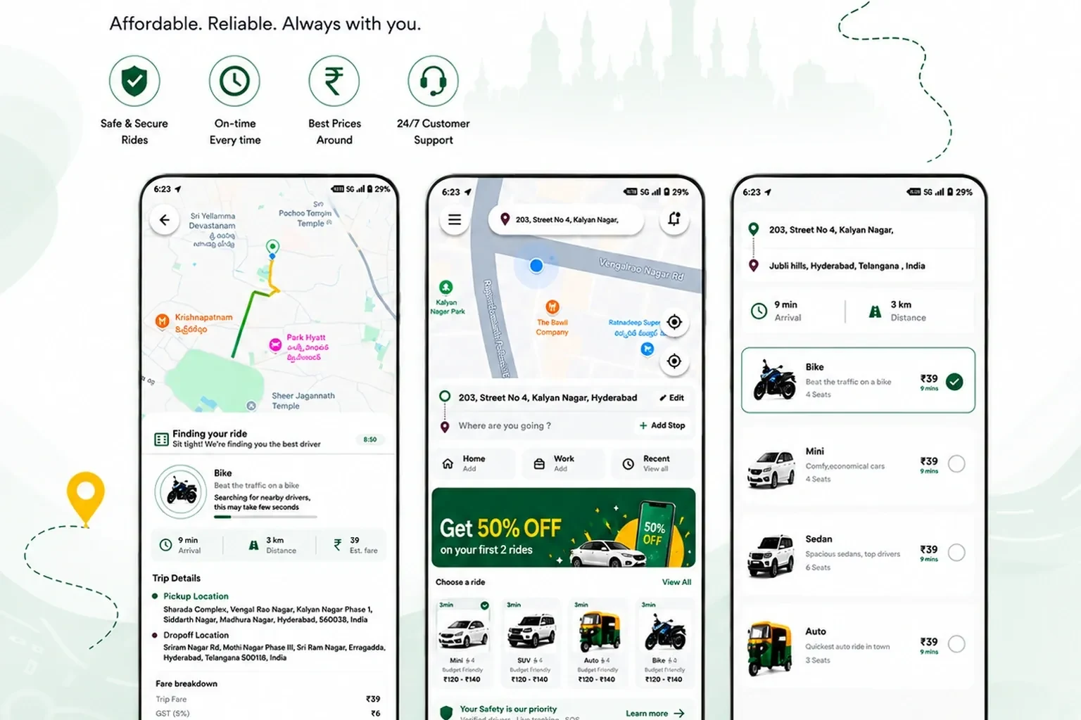 Taxi Booking (Rapido / Ola Clone)