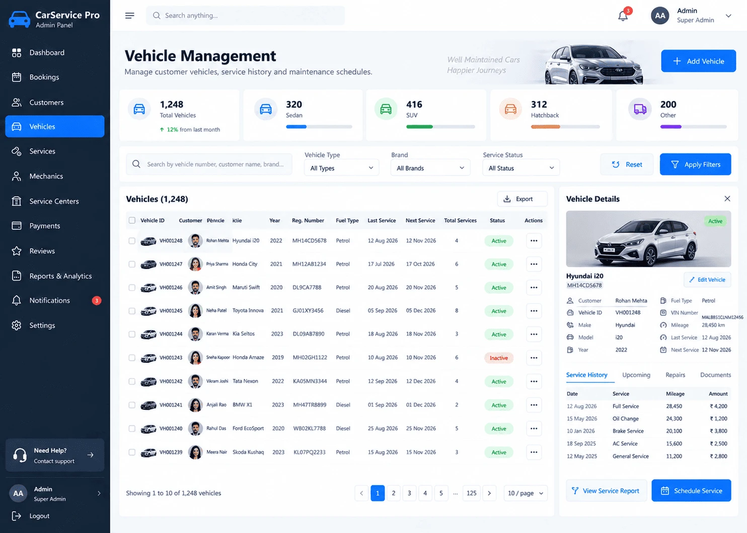 Mechanic Job Card & Inspection Tracker