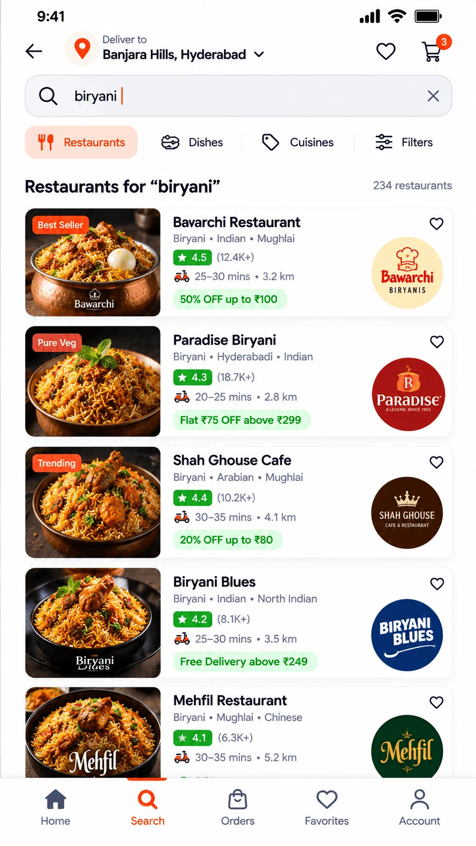 Restaurant Menu & Items
