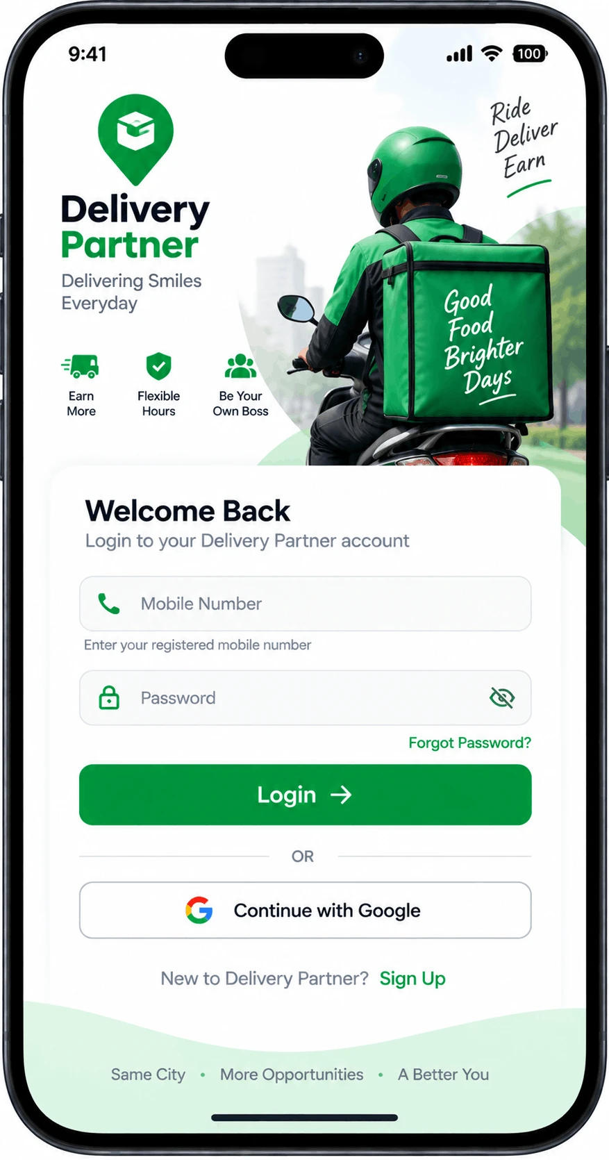 Delivery Partner Duty Status