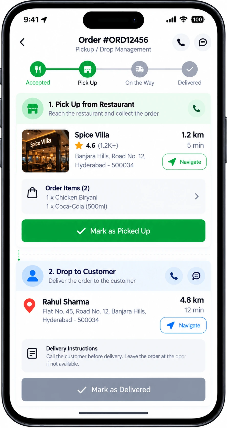 OTP Delivery Confirmation