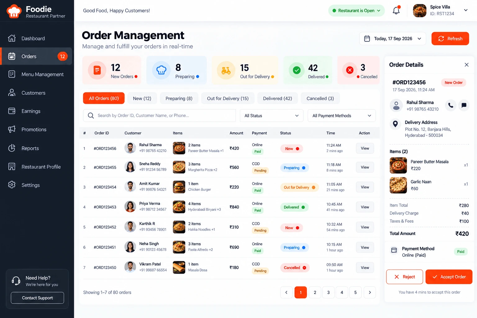 Kitchen Order Display System (KDS)