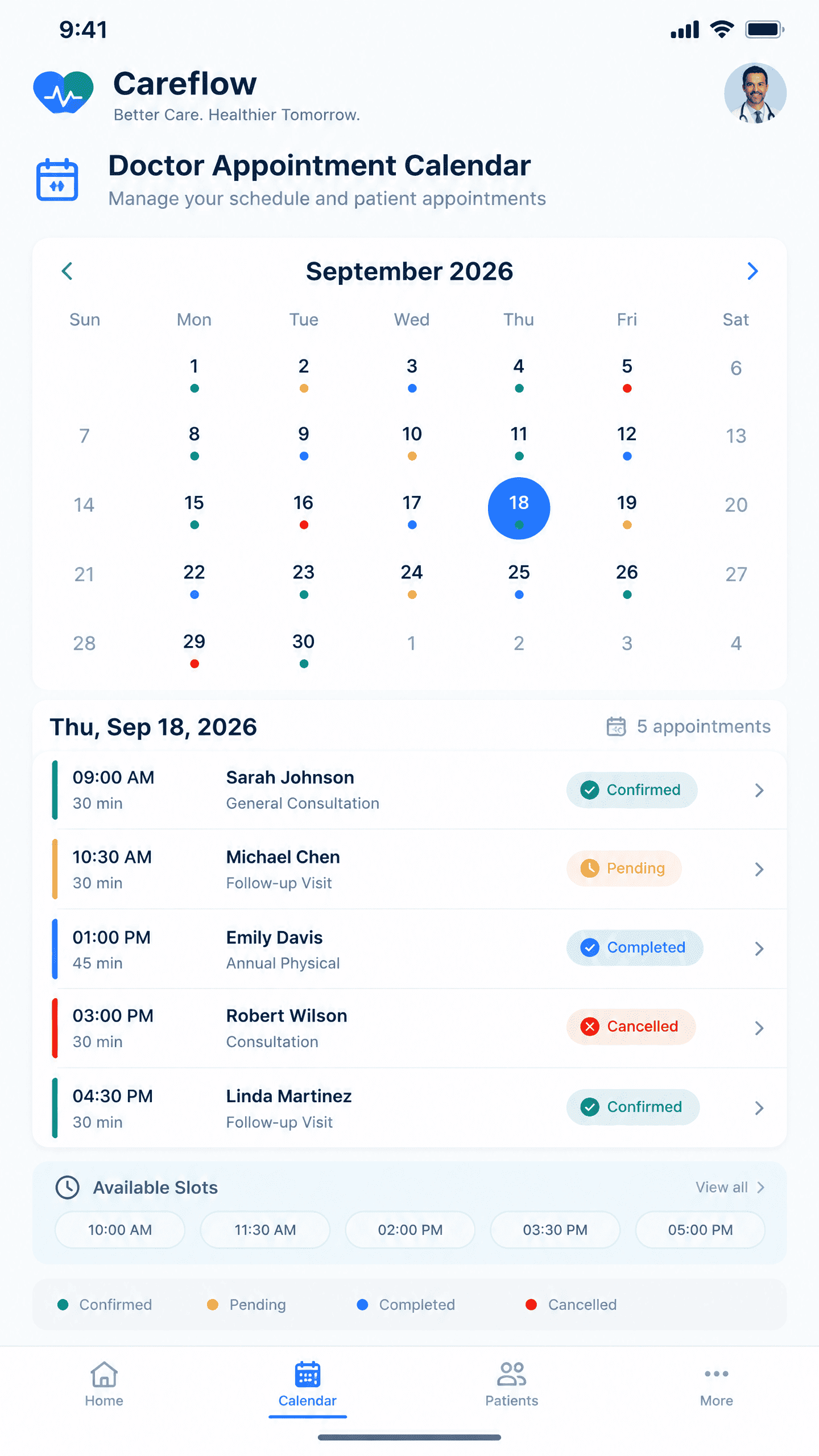 Comprehensive Calendar & Shift Roster