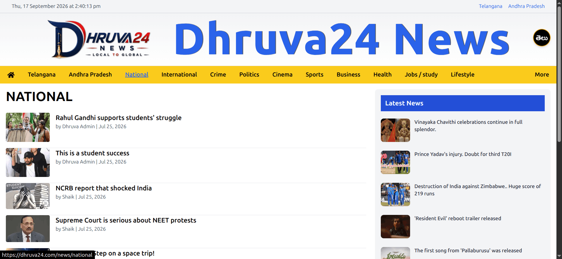National & Political Headlines Hub