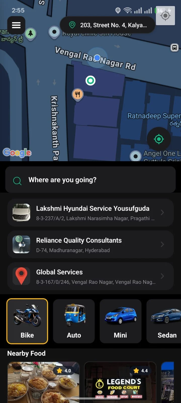 Driver Searching Radar