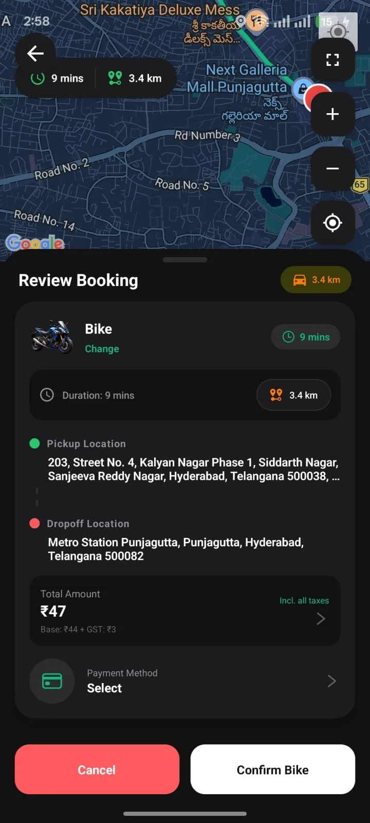 In-Trip Navigation
