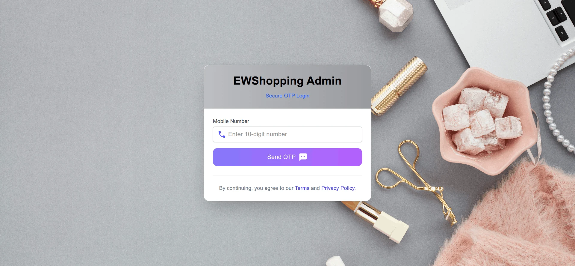 Secure Admin Login Portal