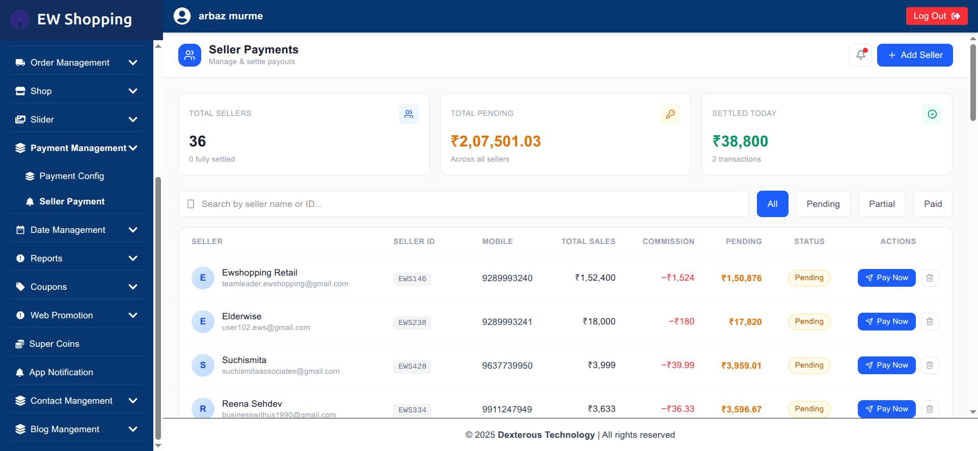 Seller Settlements & Payouts