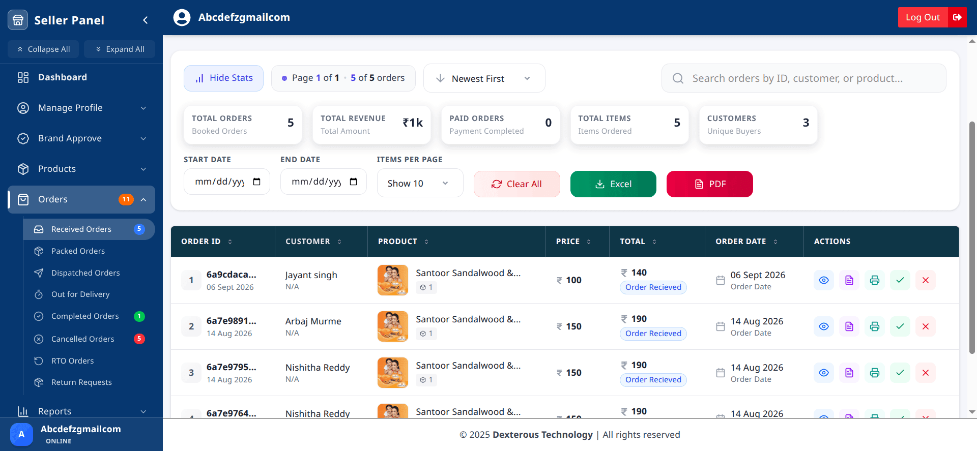 Order Fulfillment & Dispatcher