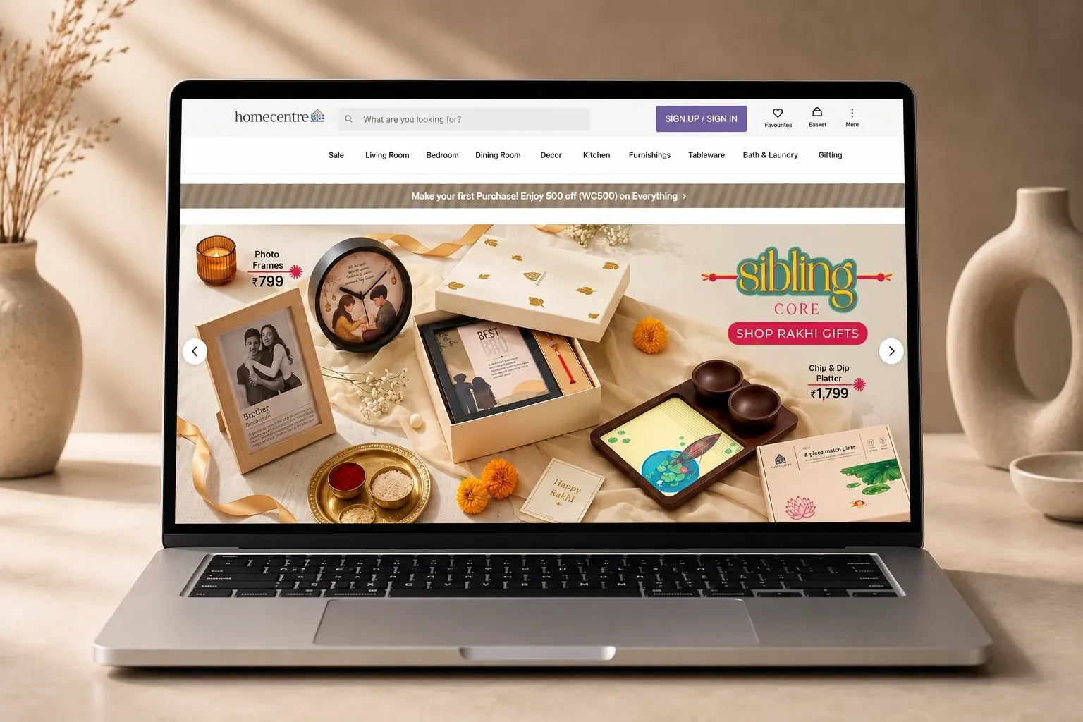 Home Centre - Dexterous Technology Portfolio