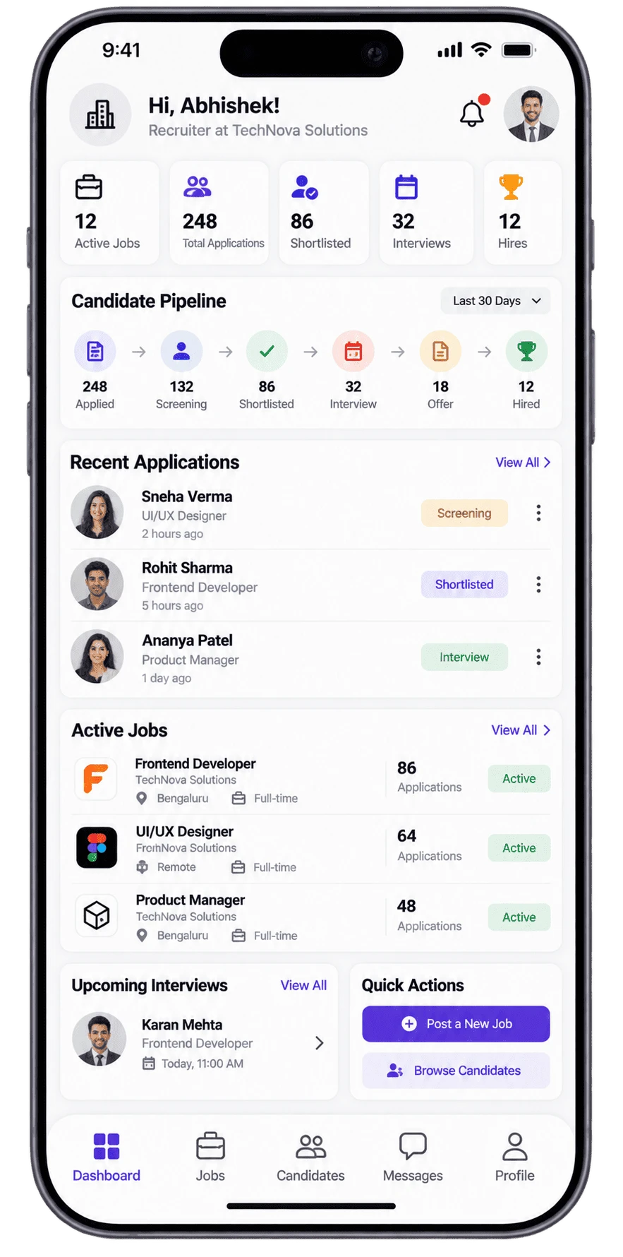 Employer Chat & Interview Alerts