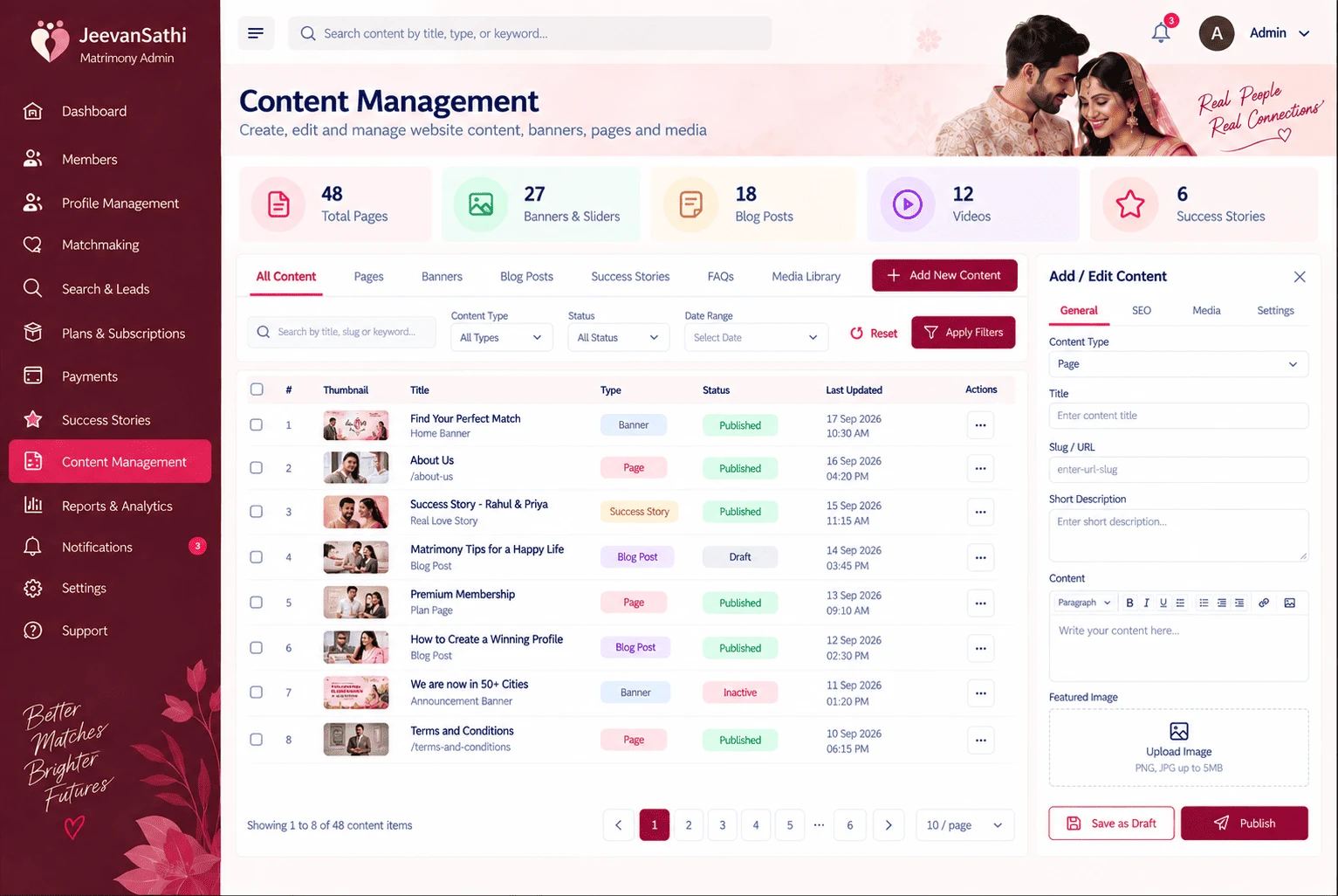 System Settings, Privacy & SEO Tools