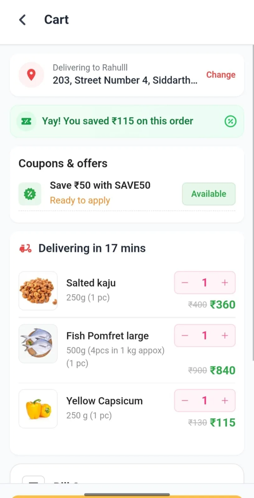 1-Click Cart Review