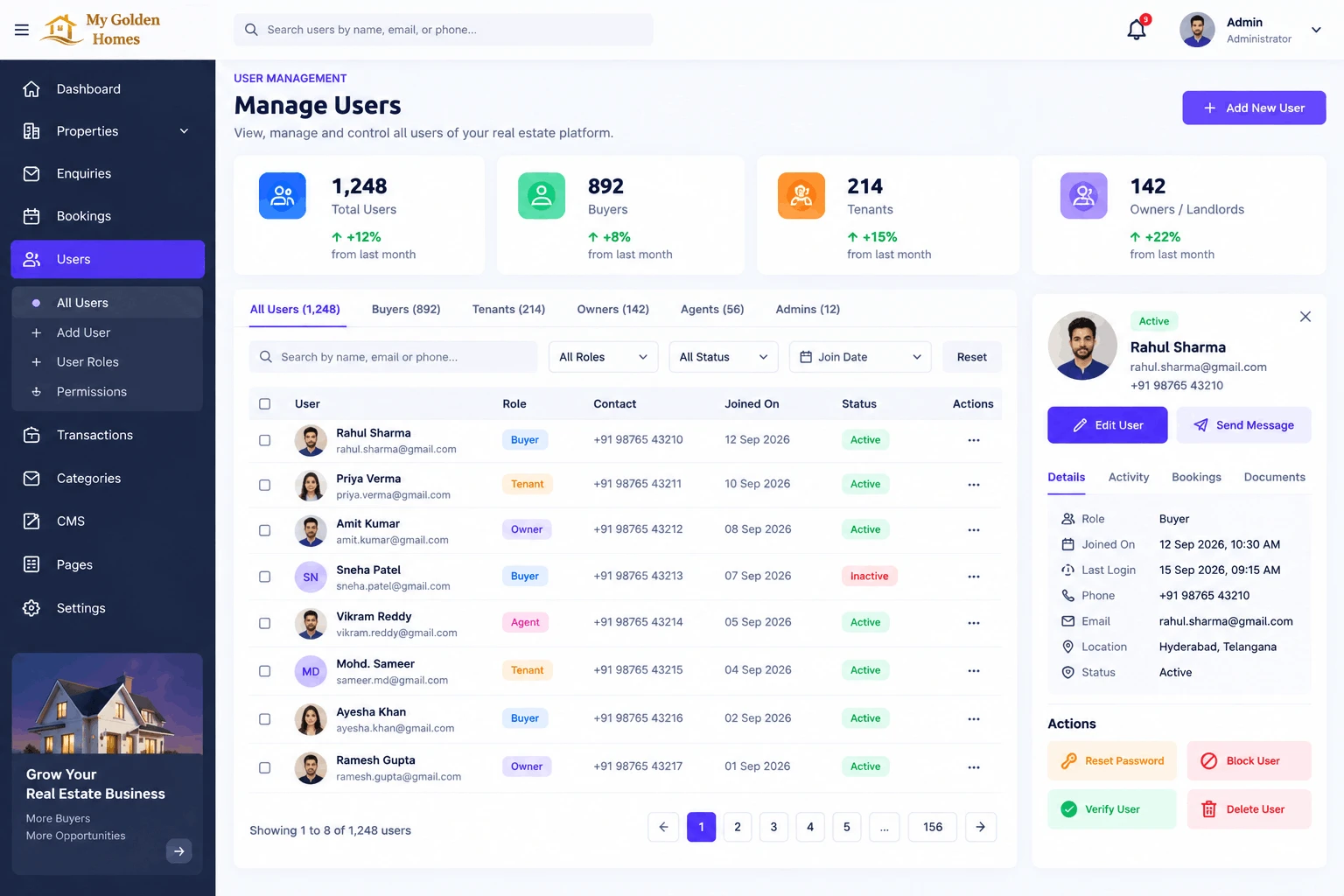User & Broker Management