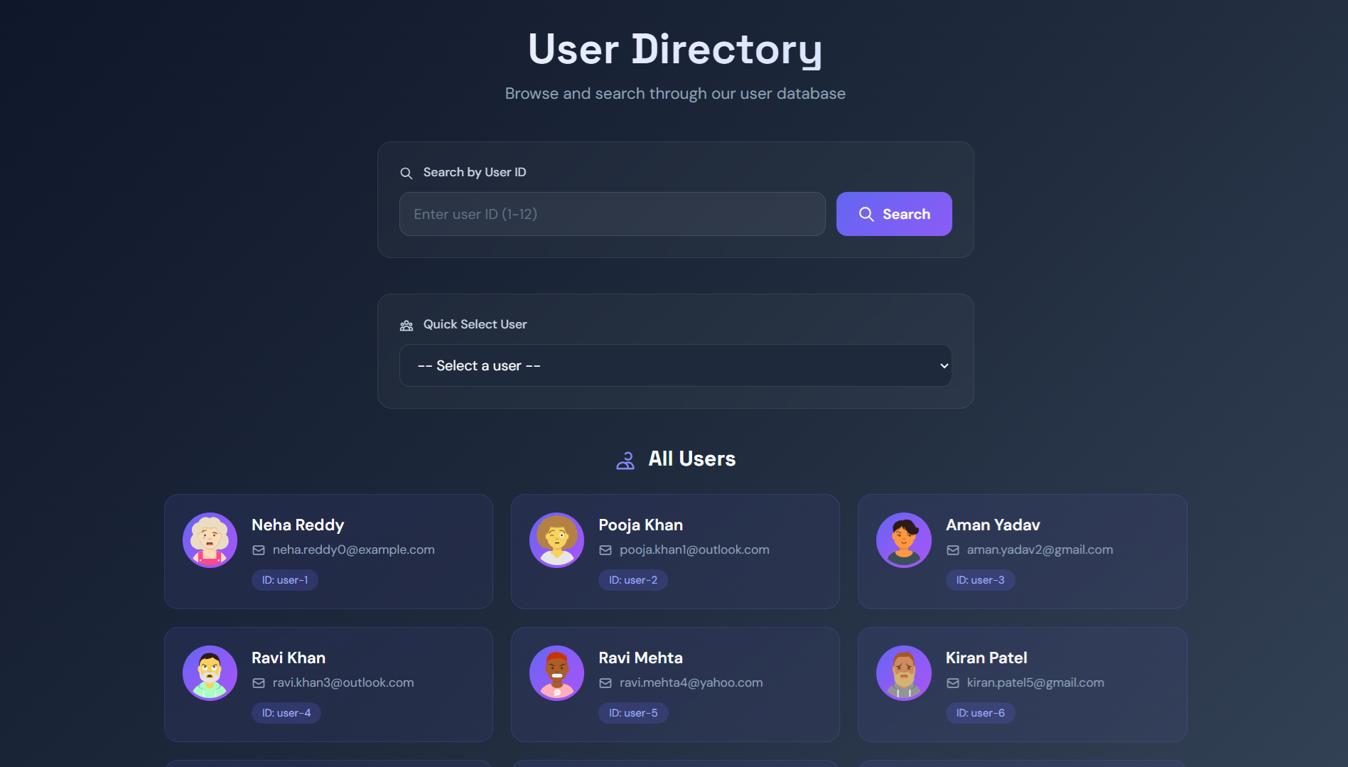 User Directory