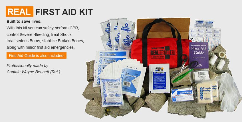 first aid kit contain list