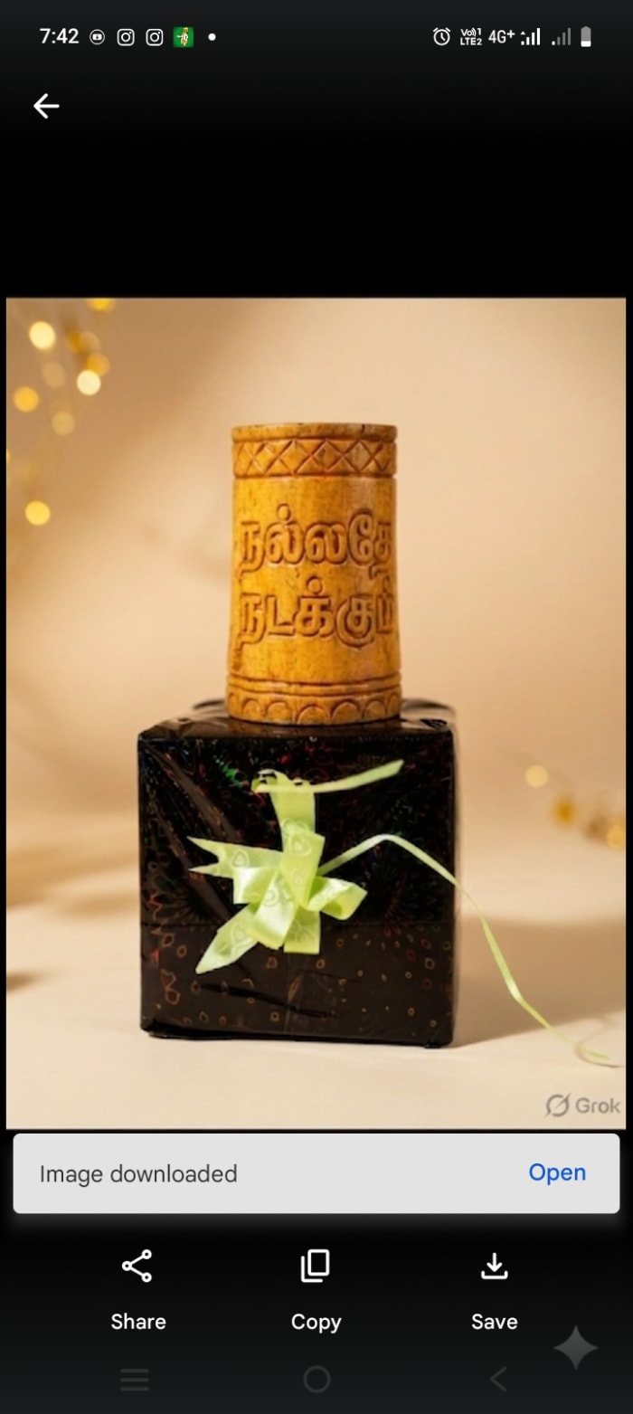 Wooden bamboo cup nallathey nadakum