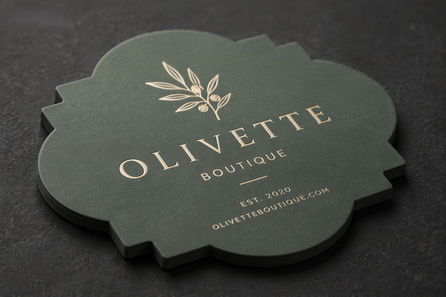 Custom Die-Cut Matt Business Cards (400gsm)