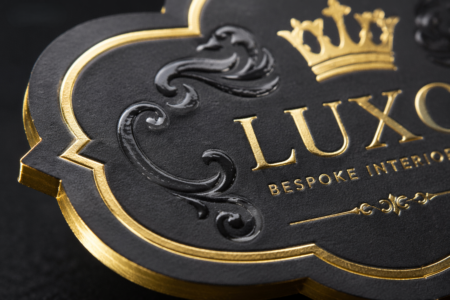 Gold Foil & Spot UV Matt Business Cards (400gsm)