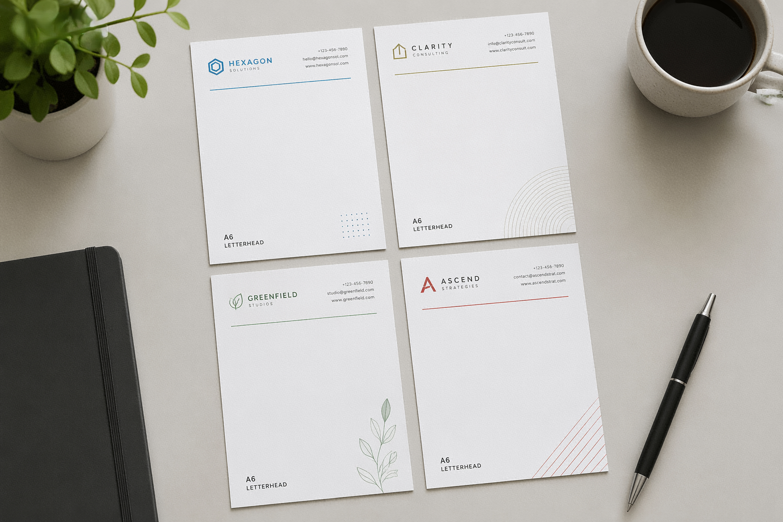 Premium Letterhead (100gsm Wood-Free) - A6 Size