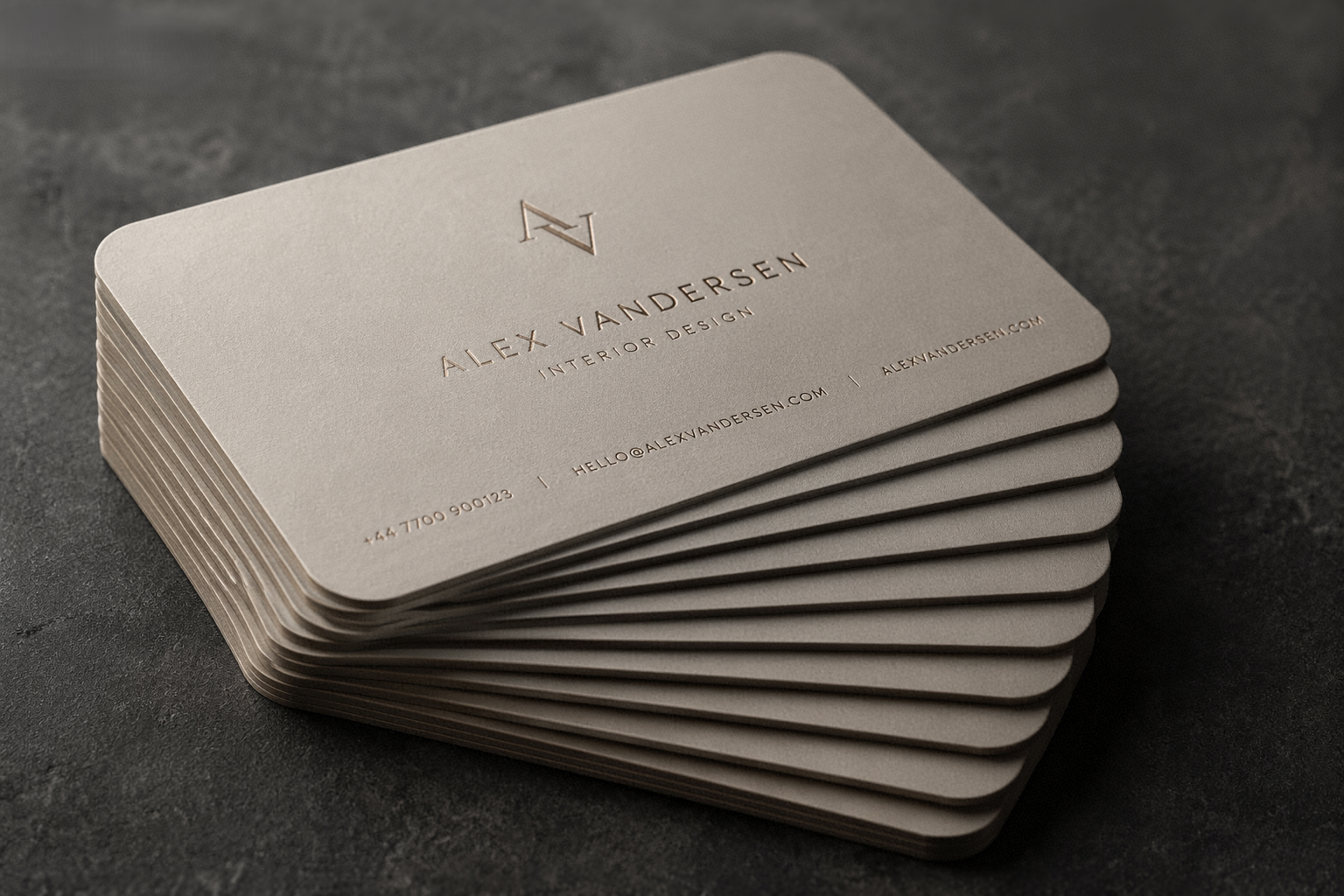 Rounded Corner Matt Business Cards (400gsm)