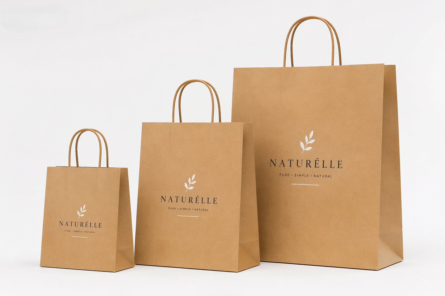 virgin brown Kraft shopping bag