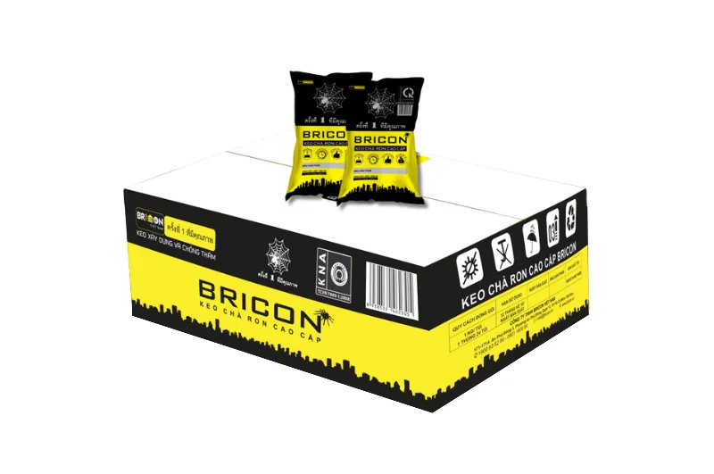 Keo chà ron BRICON nội thất – chống ố vàng, bền màu, dễ vệ sinh