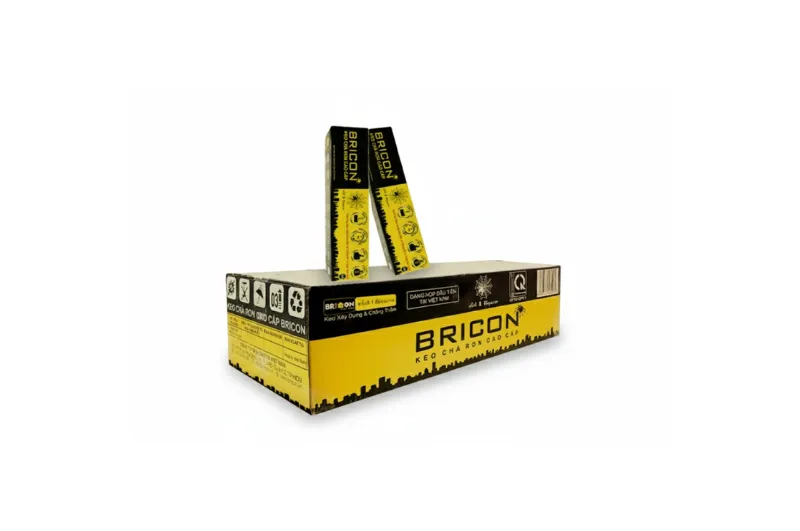 Keo chà ron BRICON ngoại thất dạng hộp – tiện dụng, chống thấm, bám dính cao