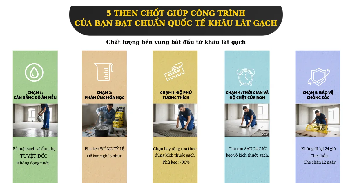 Quy trình lát gạch