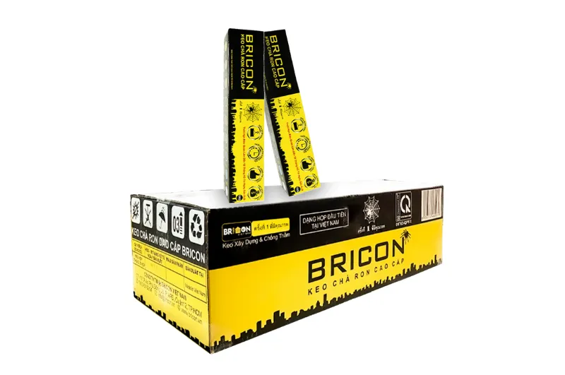 Keo chà ron BRICON ngoại thất dạng hộp – tiện dụng, chống thấm, bám dính cao