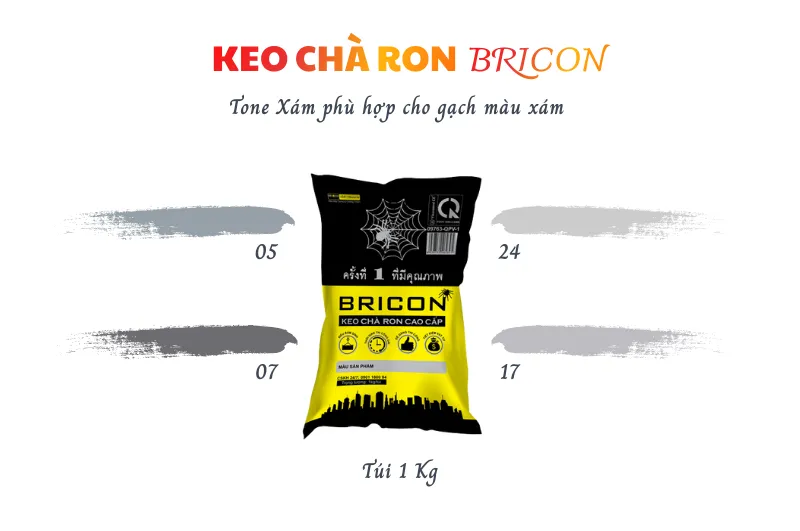 Keo Chà Ron Màu Bricon (Nội & Ngoại Thất)