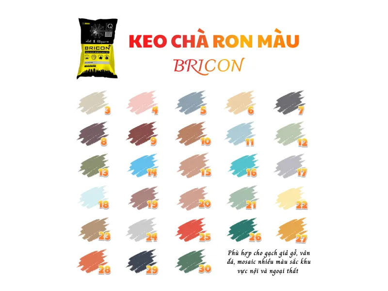 Keo Chà Ron Màu