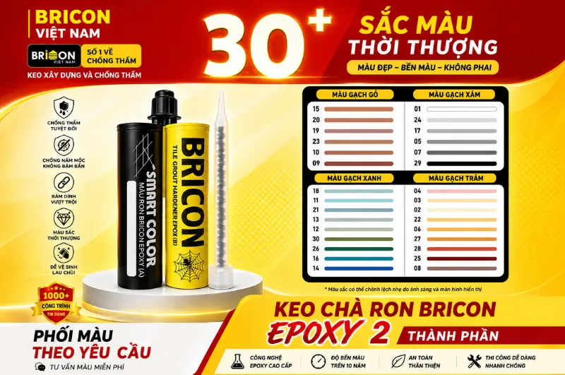 Keo Chà Ron Epoxy Bricon (2 thành phần)